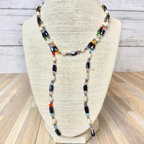 Multi Color Magnetic Beaded Necklace - Picture 1 of 7